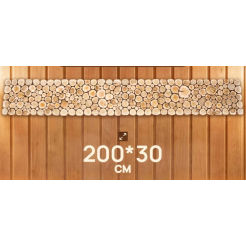 Панно из можжевельника (сборное) 200х30 см (из 2-х частей)