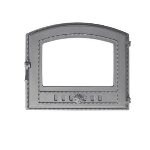 Дверка каминная Везувий 217 со стеклом и шнуром (установка) 