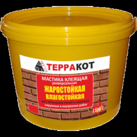 Мастика Терракот клеящая вл. жаростойкая 1.5 кг 