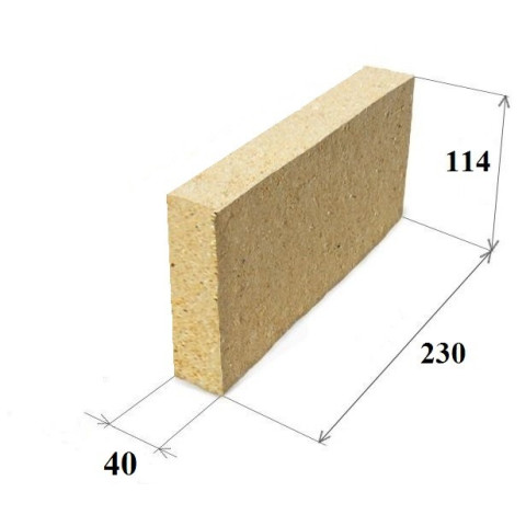 Кирпич шамотный ШБ-6 230х115х40 (630/уп) г.Богданович 
