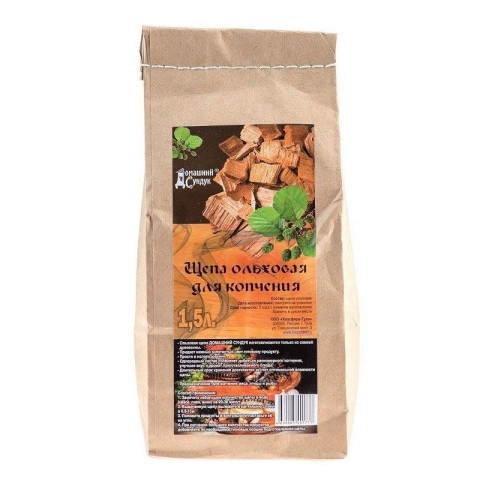 Щепа для копчения ОЛЬХА 1,5л