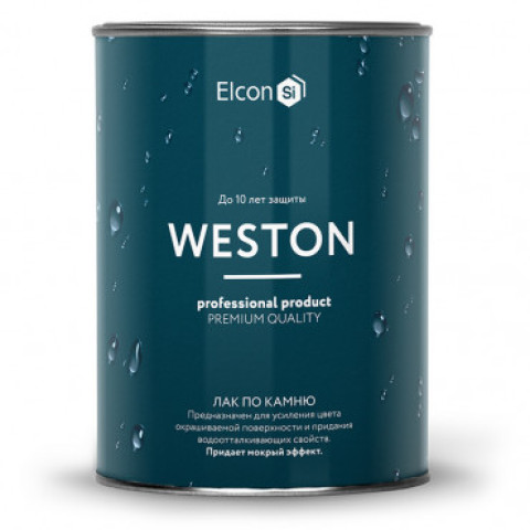 Лак по камню и кирпичу WESTON ELCON 0.9л с мокрым эффектом