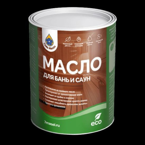 Масло для бань и саун СЕМЬ МАСЕЛ 0.9л