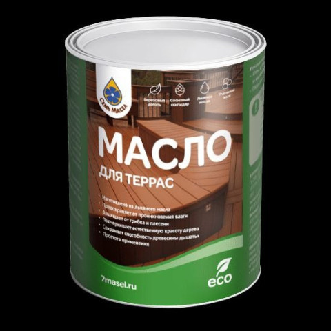 Масло для террас СЕМЬ МАСЕЛ 0.9л