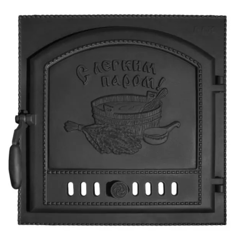 Дверка каминная ДКГ-7 (Р) (410x410) 500х500 