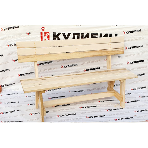 Скамейка со спинкой 1.8м (липа) 
