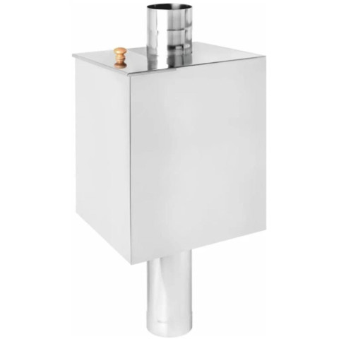 Бак на трубе  1мм нерж. 85л 1мм на трубе 150мм