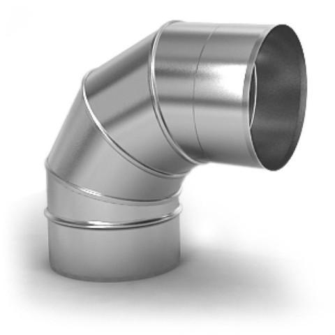 Колено 115мм 90* нерж. 1.5мм
